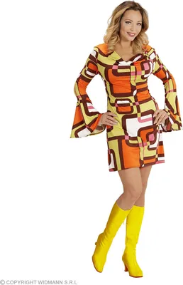 Produktbild von Kleid Groovy 70s Retro Tubes S