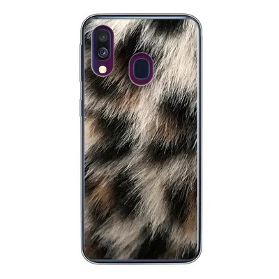 Produktbild von MuchoWow® Handyhülle Schutzhülle Hülle für Samsung Galaxy A40 Nahaufnahme Pantherdruck Silikon Softcase Handy Hülle - Handy-Tasche