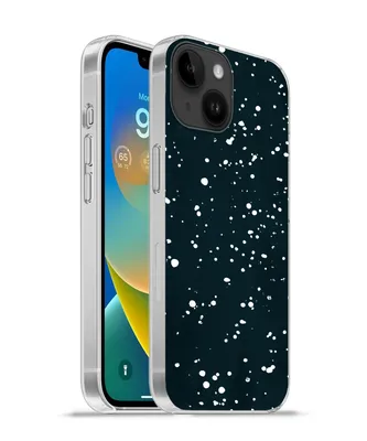 Produktbild von MuchoWow® Handyhülle Schutzhülle Hülle für Apple iPhone 14 - Softcase Polka dots - Schwarz - Weiß Silikon Softcase Handy Hülle - Mobiltelefonhülle