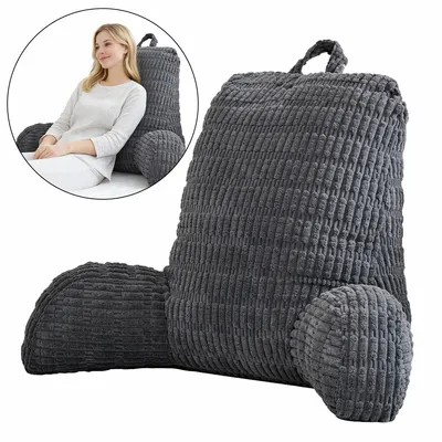 Produktbild von Lesekissen für Bett & Sofa, mit Rückenlehne für Erwachsene, Sitzkissen zum Fernsehen, Lesen & Spielen im Bett