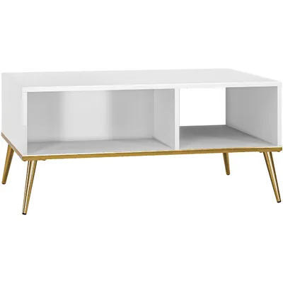 Produktbild von Couchtisch GOLDEN GL08 weiß hochglanz