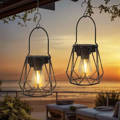 Produktbild von Ketom Solarlampen für Außen Hängend, Solar Hängelampe Outdoor Vintage