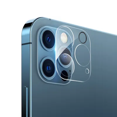 Produktbild von 1x Kamera 9H Panzerhartglas für iPhone 12 Pro 3D KLAR ECHTES TEMPERED Panzerglas Kameraglas Kamerhartglas Kameraschutzglas