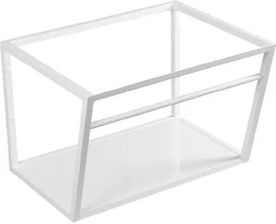 Imagen del producto de Sapho SKA, mueble bajo lavabo de 600x400x460 mm, color blanco mate, con estante de MDF blanco