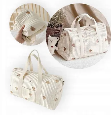 Produktbild von Baby Erstausstattungsset 26-teilig beige Größe 56 mit Tasche und Zubehör