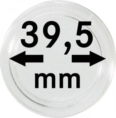 Produktbild von Lindner 2251395 Münzkapseln 39,5 mm-100er-Packung