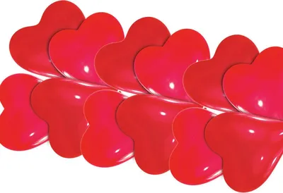 Produktbild von amscan® INT996561 Luftballon Herz klein 10ST rot