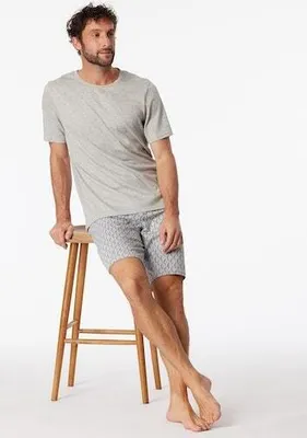 Produktbild von Schiesser Herren Schlafanzug kurz grau-mel. 50 ST