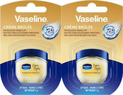 Produktbild von Vaseline Lip Therapy 7G Crème Brûlée | Pflegender Lippenbalsam für optimale Feuchtigkeit | 2x7g (Crème Brûlée (2er Pack))