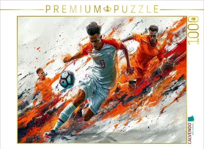 Produktbild von CALVENDO Puzzle Fußball, Spiel nach vorn | 1000 Teile Lege-Größe 64x48cm Foto-Puzzle für glückliche Stunden