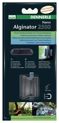 Product packaging for an aquarium glass cleaner.