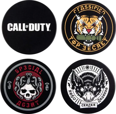 Produktbild von Gaya Entertainment Call of Duty Black Ops Cold War Untersetzer 4er-Pack Badges GE4244