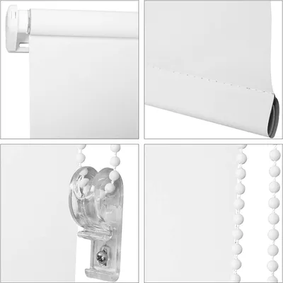 Produktbild von EUGAD Verdunkelungsrollo, Klemmfix ohne Bohren, Weiß, 90X160cm