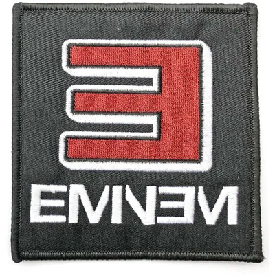 Image de Eminem - Logo - Ecusson thermocollant réversible RO8395 (Taille unique) (Gris/Blanc/Rouge)