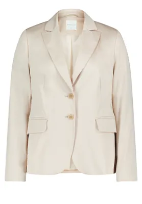 Produktbild von Betty & Co Damen Langarm Blazer Grün, leicht tailliert, mit Reverskragen und Pattentaschen