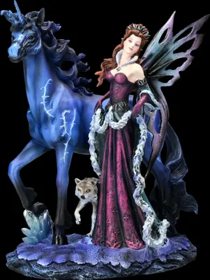 Produktbild von Elfen Figur mit Einhorn - Thunderstorm - Unicorn Deko