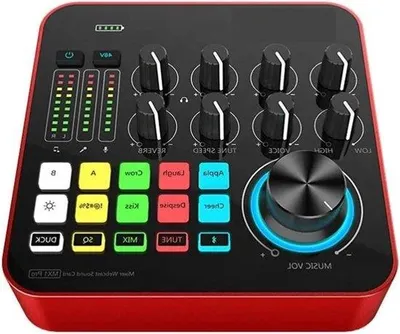 Productafbeelding van DJ Controller - Audio Interface - Live Streamen - Bluetooth Connectie - One Size - Zwart