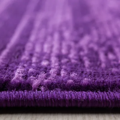 Produktbild von Kurzflor Teppich Pago Läufer, Farbe: Lila, Größe:80x300 cm