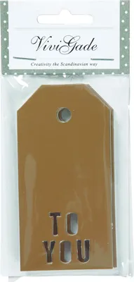 Produktbild von GOLD To You Geschenkanhänger 5x10cm 15Stk