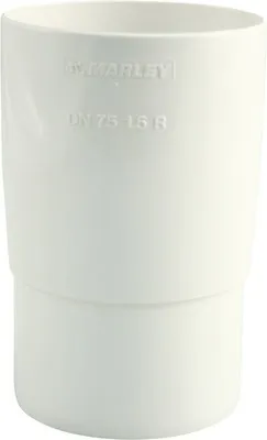 Produktbild von Marley Rohrmuffe Kunststoff rund Verkehrsweiß RAL 9016 NW 105 mm