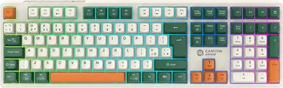 Zdjęcie produktu dla CANYON Klawiatura Gamingowa Shadder GKW-11 Mech RGB Bezprz. Biaa