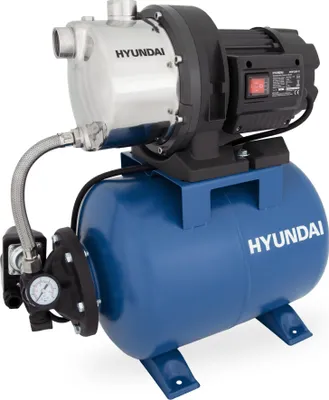 Produktbild von HYUNDAI Hauswasserwerk HWW12050-ST (1200W, STAHL-Kessel, 5.000 l/h, Förderhöhe max. 50m, Ansaughöhe max. 8m)