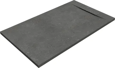 Produktbild von SANYCCES SIENA Rechteckige Duschwanne SanyDur Gel Coat 120 x70 cm, Fossil grau
