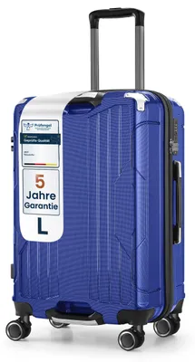 Produktbild von 4FLY Aluminium-Rahmen Hartschalen Reisekoffer L 68 cm (69L) aus PC+ABS – mit TSA-Schloss, 4 Spinner-Doppelrollen, Reisegepäck