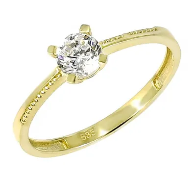 Produktbild von Gold Damenring Glare593 mit Zirkoniumdioxid, Ringgröße 58, 22x21x5 mm, punziert