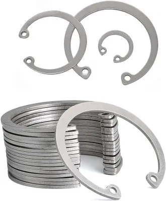 Productafbeelding van Interne Borgring - Snap Ring Veerborgring - Onderdelen Fixeren - Roestvrij Staal 304 - 40mm 10 stuks - Zilver