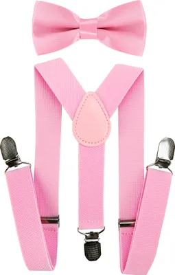 Immagine prodotto di axy bretelle per bambini con papillon set 1-6 anni bretelle per bambini a forma di Y ragazzi ragazze