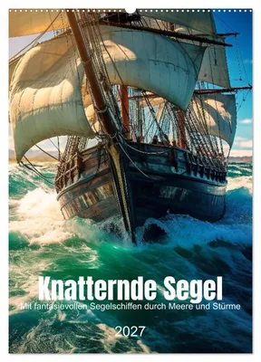 Produktbild von Knatternde Segel (Wandkalender 2027 DIN A2 hoch), CALVENDO Monatskalender