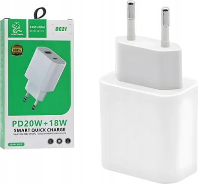 Immagine prodotto di Caricabatterie rapido per telefono USB A - Tipo C - Cubo di ricarica USBC