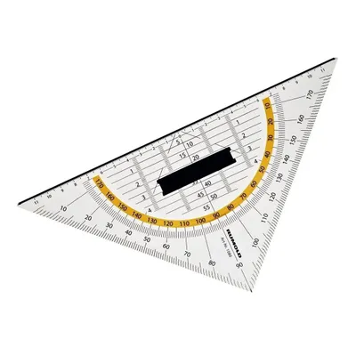 Produktbild von Rumold Geometriedreieck - 250 mm, Schneidekante, Griff