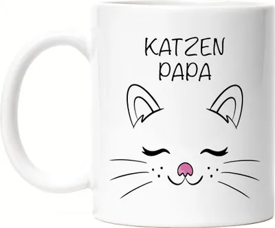 Produktbild von Katzen Papa Tasse Katzen-Papa Geschenk Katzenliebhaber Katzenbesitzer Katzen Kätzchen Kaffeetasse