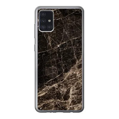 Produktbild von MuchoWow® Handyhülle Schutzhülle Hülle für Samsung Galaxy A52 5G Marmor - Luxus - Schwarz Silikon Softcase Handy Hülle - Umschlag