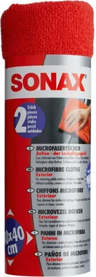 Produktbild von Sonax MicrofaserTücher, Auto, Trockentuch, Körper, Rot, Polyamid, Polyester, 400 mm