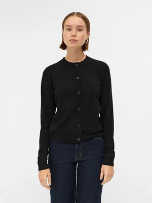 Produktbild von Object Thess Strickjacke Schwarz S Frau Schwarz S