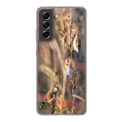 Produktbild von MuchoWow® Handyhülle Schutzhülle Hülle für Samsung Galaxy S21 FE Vögel - Äste - Wald Silikon Softcase Handy Hülle - Mobiltelefonhülle