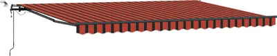 Produktbild von Markisenstoff Orange und Braun 500 x 350 cm Polyester