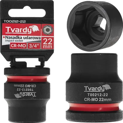 Obrázek produktu pro TVARDY Rázová nástrčná hlavice 3/4", 22 mm, CrMo - T00212-22