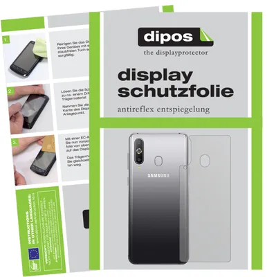 Produktbild von 2x Schutzfolie für Samsung Galaxy A8s Rückseite matt Displayschutzfolie Folie