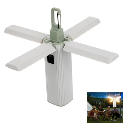 Produktbild von LED Camping Laterne faltbar wiederaufladbar – Taschenlampe 3 Lichtmodi wasserdicht | Tragbar & schnell aufladbar