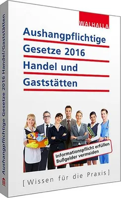 Immagine prodotto di Aushangpflichtige Gesetze 2016 Handel und Gaststätten