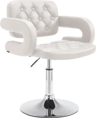 Produktbild von CLP Lounger Dublin Kunstleder mit Armlehne weiß