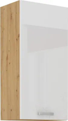 Produktbild von Hängeschrank 50-90 cm Eiche Artisan Weiß Hochglanz Küchenzeile Küchenblock Küche