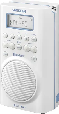 Produktbild von Sangean Aquatic 205, Uhr, DAB+, FM, Weiß, Wasserdicht
