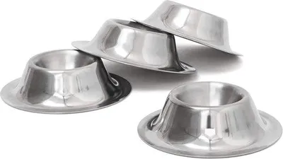 Produktbild von Famanu Eierdopfen Set von 4 - Stapelbar - Stilvolle Eierhalter - Silber