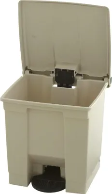 Produktbild von Rubbermaid Tretmülleimer Classic 30 L Beige