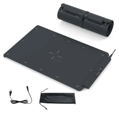 Produktbild von GOPLUS Warmhalteplatte Elektrisch, Silikon Warmhaltematte mit Einstellbarer Temperatur & Timer, rollbarer Speisenheizplatte für Partys, 64 x 41 x 2 cm